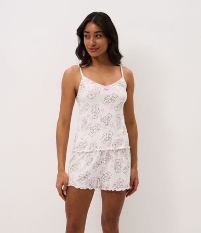 Pijama Short Doll con Estampado Los Cariñositos