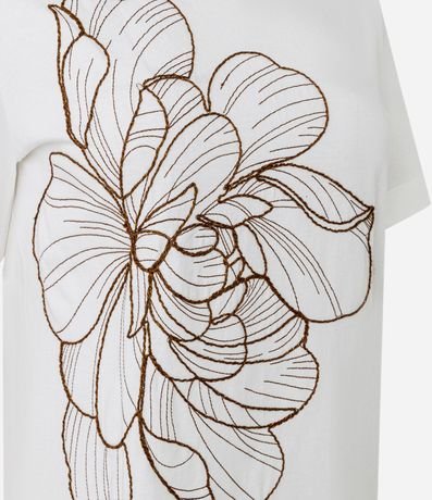 Blusa en Algodón con Bordado de Flor 2