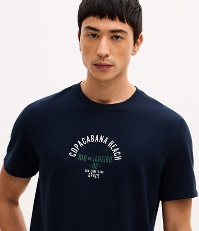 Remera Manga Corta con Lettering Copacabana 4