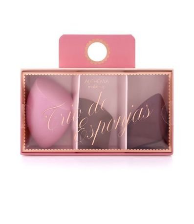 Conjunto de Esponjas de Maquillaje Alchemia – 3 Unidades