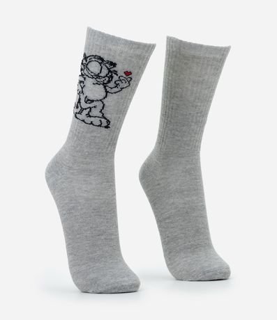 Media en Algodón con Estampa de Garfield 2