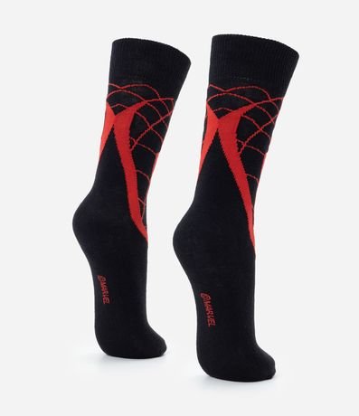 Media Caña Larga Individual Algodón Personaje Licenciado Hombre-Araña Miles Morales 3