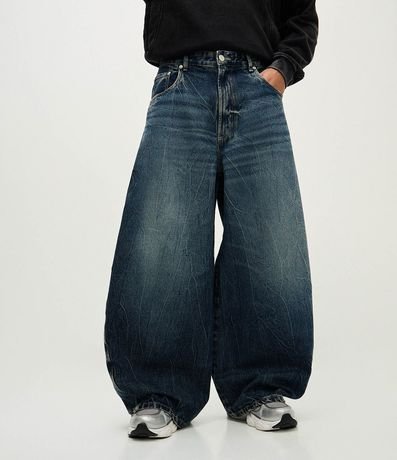 Pantalón Jean Barrel con Costuras Desplazadas 5