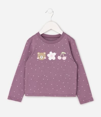 Remera Manga Larga con Iconos de Oso - Talle 1 a 6 años 1