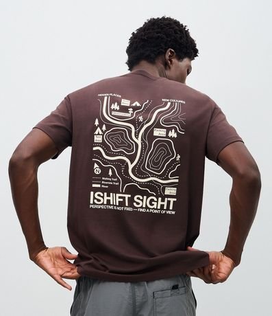 Remera Comfort en Algodón Peruano con Estampa del Mapa 4