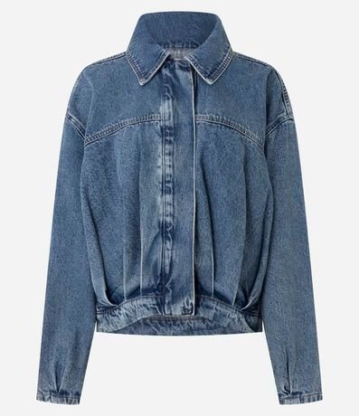 Campera Jeans con Pliegues Delanteros y Posteriores 5