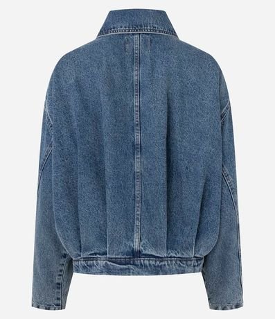 Campera Jeans con Pliegues Delanteros y Posteriores 6