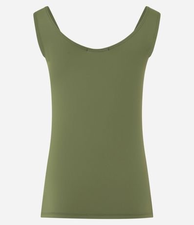 Blusa Musculosa en Poliamida con Escote U 3
