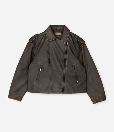 Campera PU Biker Oversized Curve & Plus Size 6