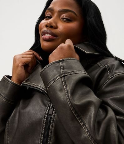 Campera PU Biker Oversized Curve & Plus Size 3