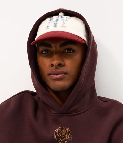 Gorra Aba corta NY Lettering Algodón