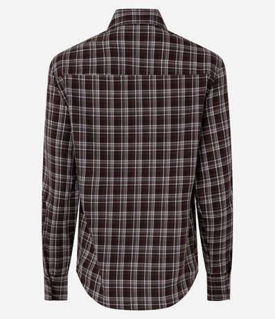 Camisa de Cuadros en Tricolina con Manga Larga 6
