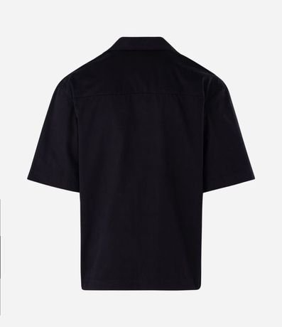 Camisa Boxy en Sarga con Estampa de Dragones 5