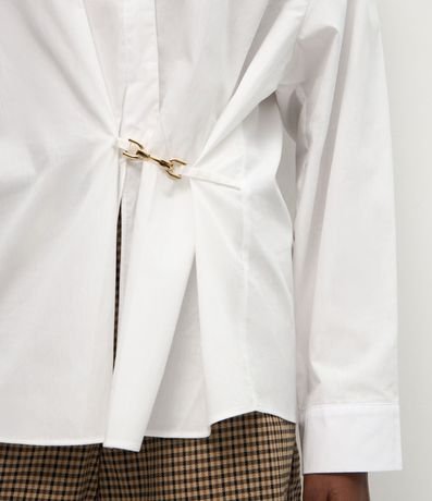Camisa en Tricolina con Adorno en la Cintura 3