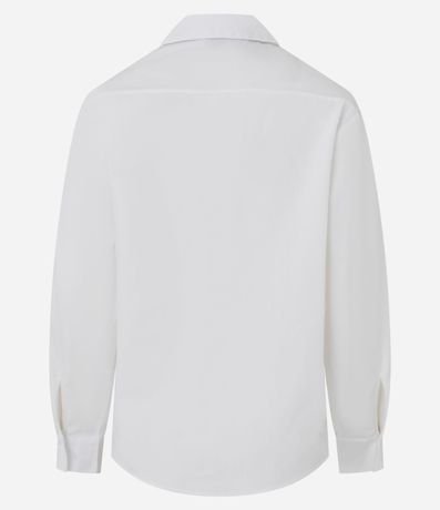 Camisa en Tricolina con Adorno en la Cintura 5