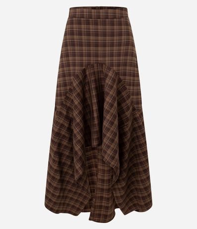 Pollera Mullet de Sastre con Estampa de Cuadros 6