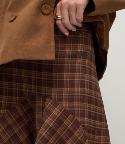 Pollera Mullet de Sastre con Estampa de Cuadros 4