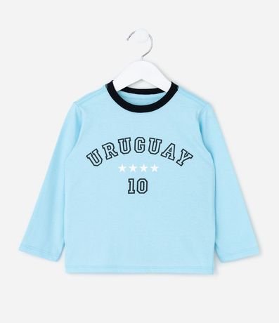 Remera Infantil Deportiva Estampa de Uruguay – Talle 1 a 5/6 años 2