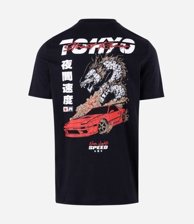 Remera Comfort Manga Corta en Algodón con Estampado Drift Tokyo 6