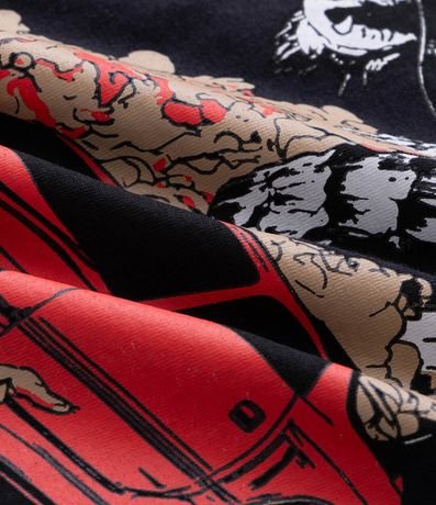 Remera Comfort Manga Corta en Algodón con Estampado Drift Tokyo 7