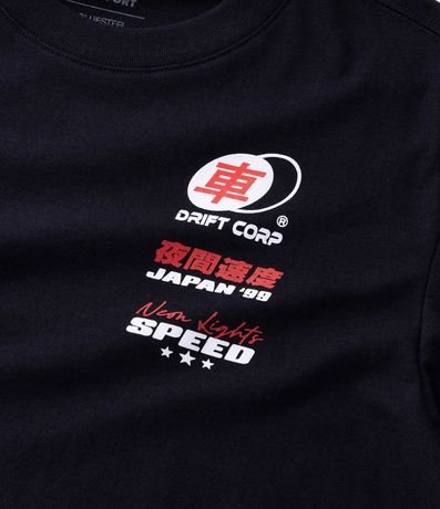 Remera Comfort Manga Corta en Algodón con Estampado Drift Tokyo 8