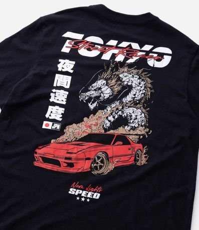 Remera Comfort Manga Corta en Algodón con Estampado Drift Tokyo 10