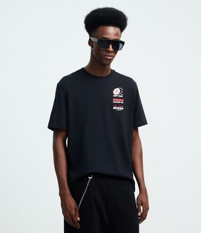 Remera Comfort Manga Corta en Algodón con Estampado Drift Tokyo 3
