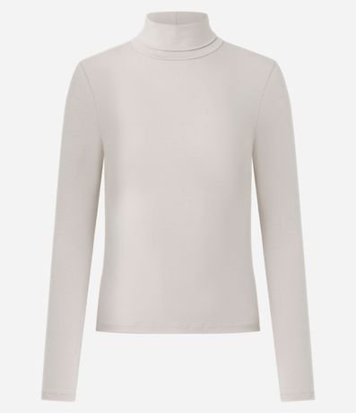 Suéter en Algodón con Cuello Alto