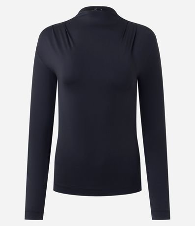 Blusa en Poliamida con Pliegues en los Hombros 4
