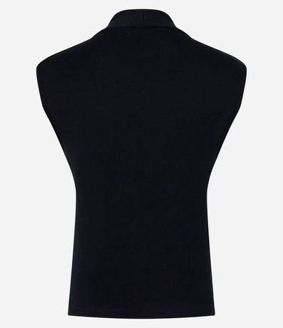 Blusa Musculosa en Rib con Bretel Ancho y Escote V 7