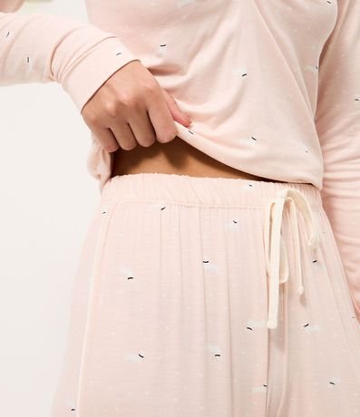 Pantalón de Pijama Jogger en Viscolycra con Estampado de Perritos 3