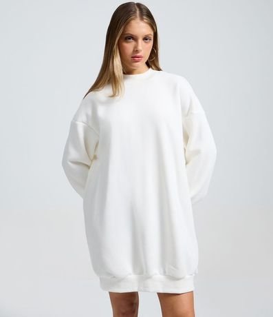 Vestido Corto en Algodón con Cuello Alto 2