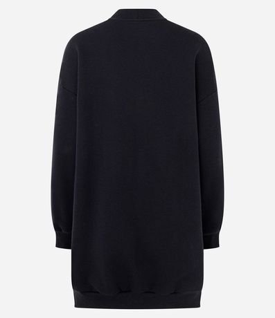 Vestido Corto en Algodón con Cuello Alto 6