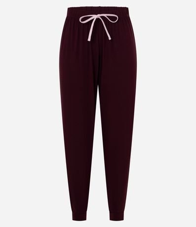 Pantalón de Pijama Jogger en Viscolycra con Cintura Elástica 5