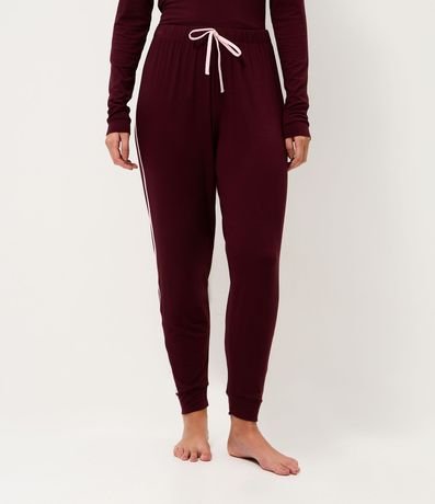Pantalón de Pijama Jogger en Viscolycra con Cintura Elástica 3