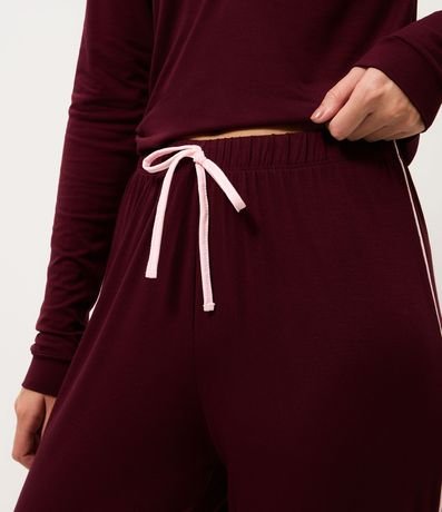 Pantalón de Pijama Jogger en Viscolycra con Cintura Elástica 4