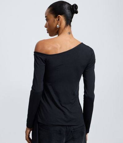 Blusa Manga Larga con Lazo y Adornos 4