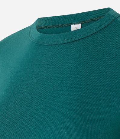 Blusa Ajustada en Algodón con Mangas Cortas 5