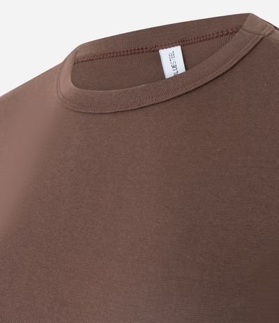 Blusa Ajustada en Algodón con Mangas Cortas 2