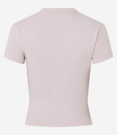 Blusa Ajustada en Algodón con Mangas Cortas 4