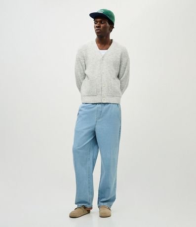 Pantalón Jean Baggy Relaxed con Cintura Elástica 4
