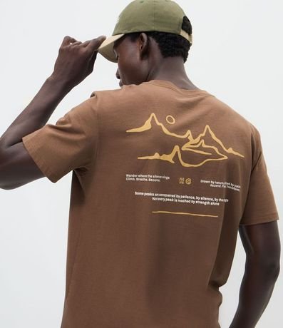 Remera Comfort en Algodón Estampa de Montaña 4