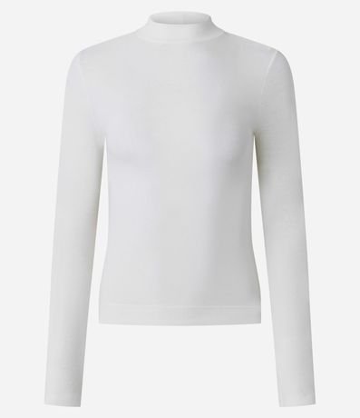 Blusa Básica en Rib con Cuello Alto 5