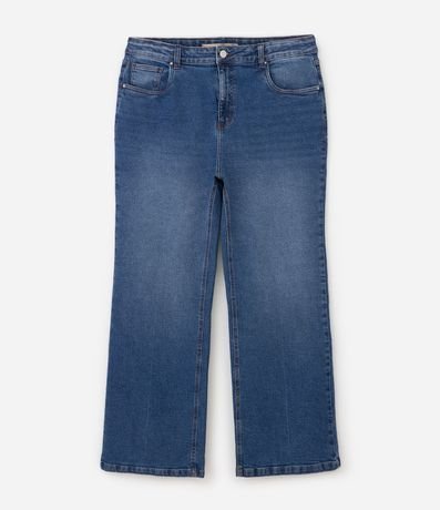 Pantalón de Jean Recto con Elastano y Efecto Laser 5