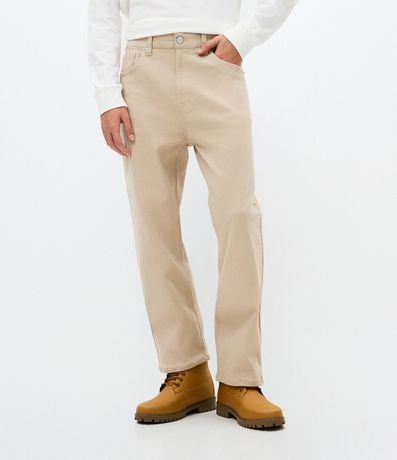 Pantalón Recto Vintage en Sarga 2