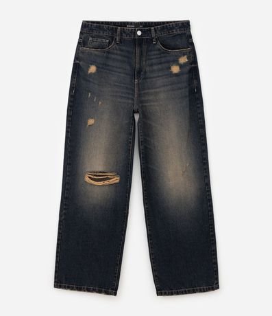 Pantalón de Jean Super Baggy con Rasgos 5