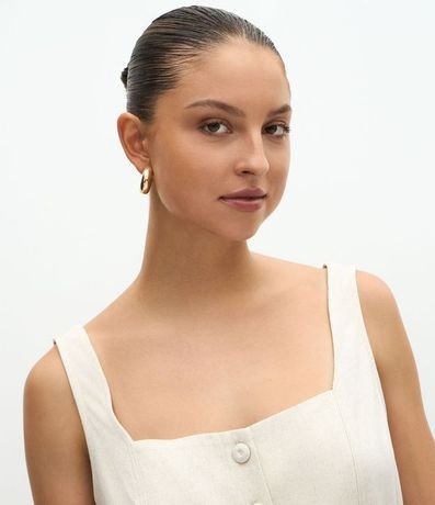 Blusa en Viscolino con Escote Cuadrado y Lazo 3