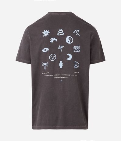 Remera Masculina Comfort en Algodón con Estampas Étnicas 6