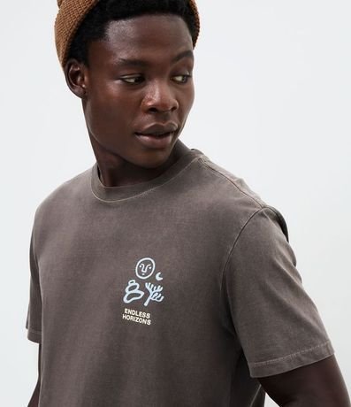 Remera Masculina Comfort en Algodón con Estampas Étnicas 3