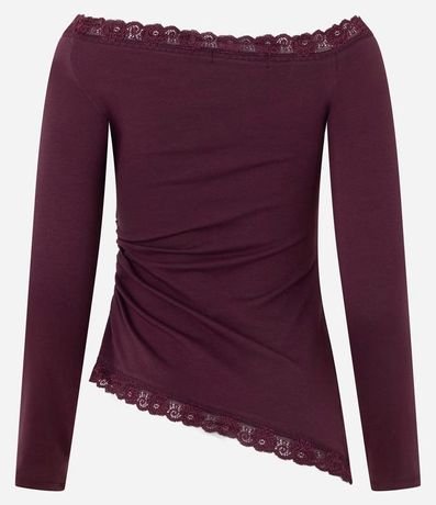 Blusa en Algodón con Escote y Ruedo de Encajes 7